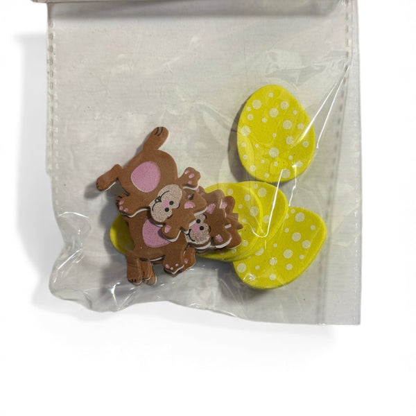 x30 stickers en mousse Pâques Loisir & Cie Roland