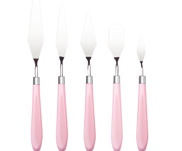 x5 Couteaux à Peindre – Artist Palette Rose