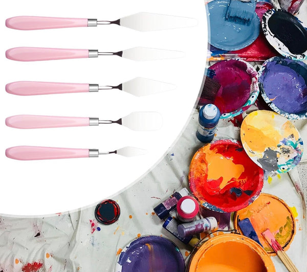 x5 Couteaux à Peindre – Artist Palette Rose