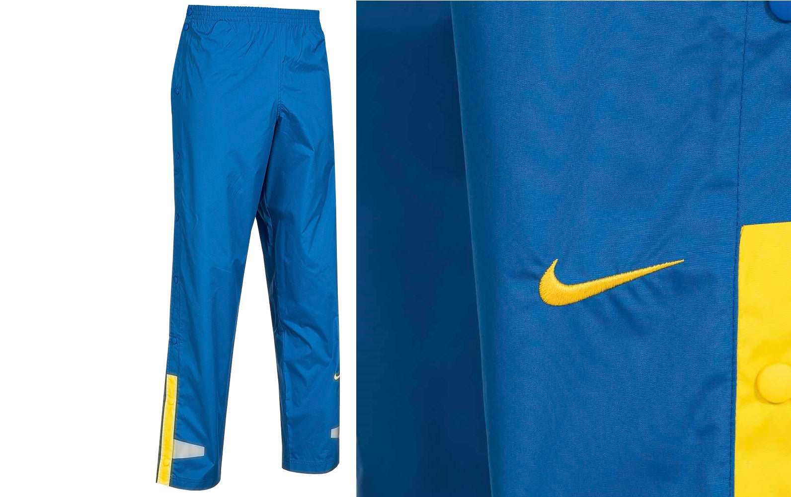 Pantalon Nike a pression Bleu
