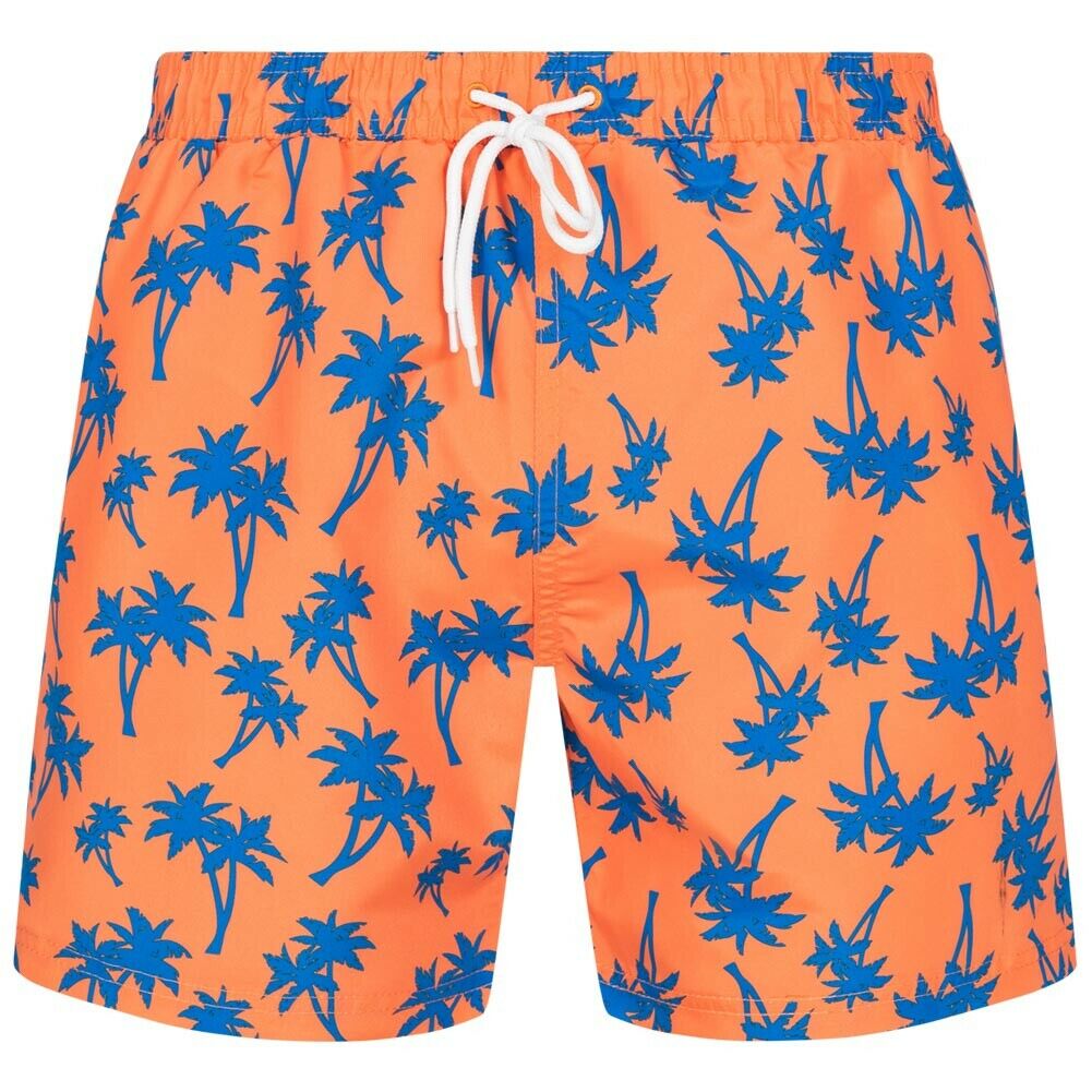 Short de Plage Henleys Palmier Orange