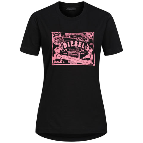 T-shirt Diesel Noir Femme