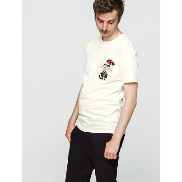 T-shirt Looney Tunes Coyote Busted Homme Ecru