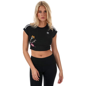 T-shirt Adidas Femme Fleurs