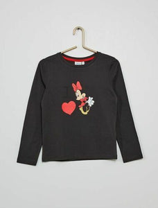 Sweat-shirt Disney Minnie Noir Fille