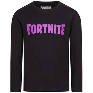Sweat-shirt Fortnite Garçon Noir/Violet