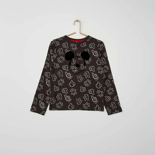 Sweat-shirt Disney Mickey Mouse Garçon Noir