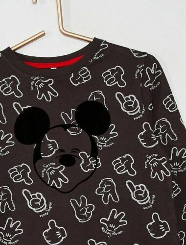 Sweat-shirt Disney Mickey Mouse Garçon Noir