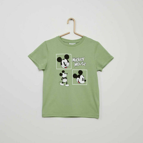 T-shirt Disney Mickey Mouse Kaki Garçon