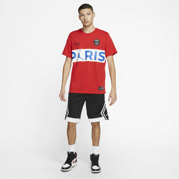 T-shirt Jordan Paris Saint Germain Rouge